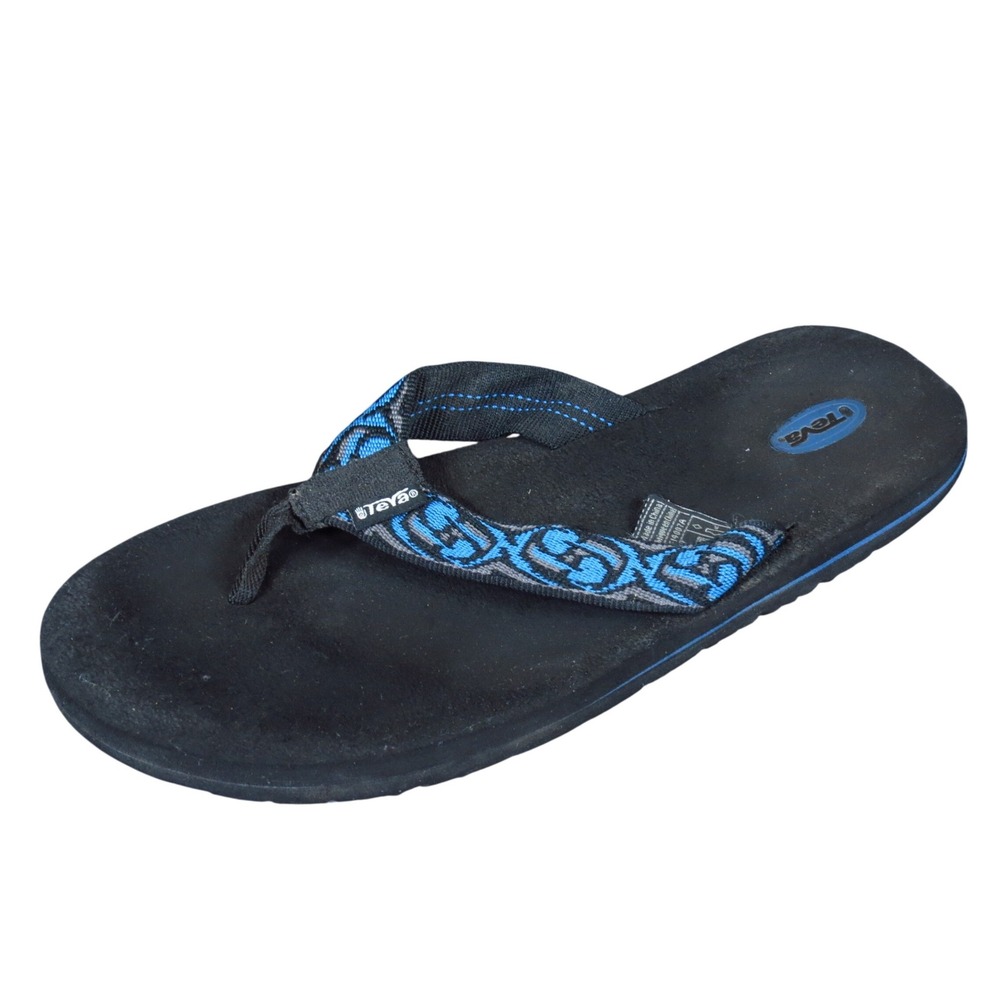 Teva Mush Kids Boys 6 Black Synthetic Flip Flop Sandals Casual Comfort